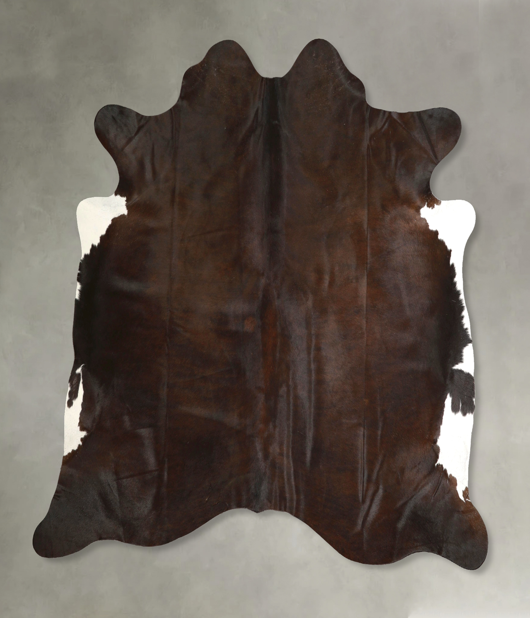 Chocolate Large Brazilian Cowhide Rug 6'3"H x 6'5"W #A49339 by Hudson 