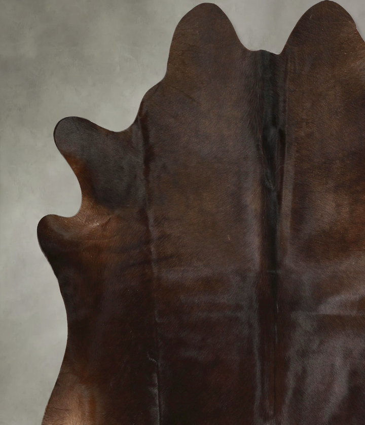 Chocolate X-Large Brazilian Cowhide Rug 7'2"H x 6'10"W #A49350 by Hudson Hides