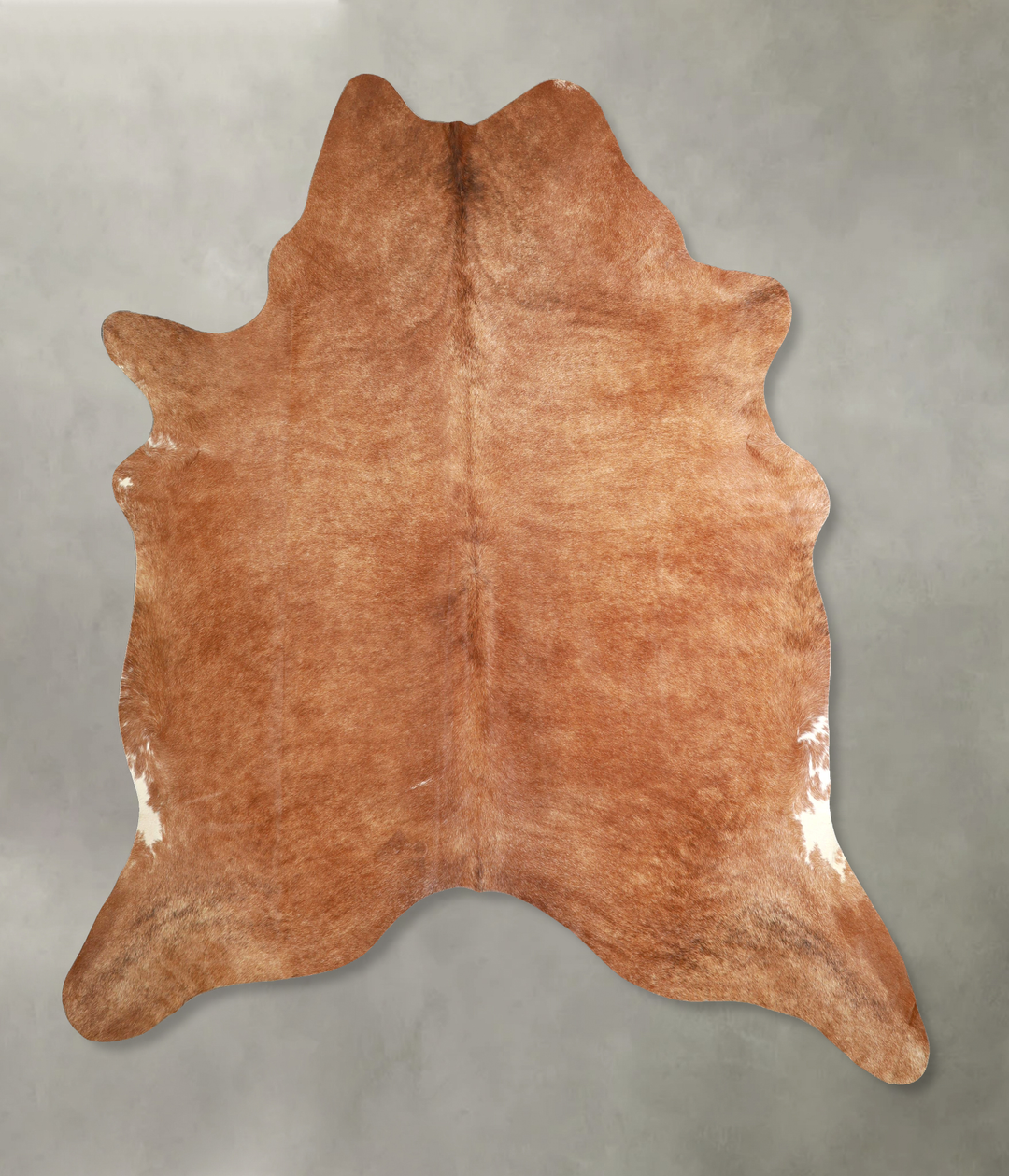 Solid Brown XX-Large Brazilian Cowhide Rug 7'9"H x 6'7"W #A49351 by Hu