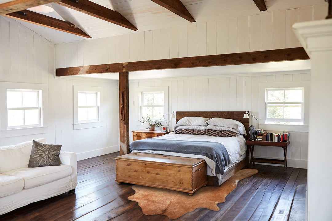 Solid Brown XX-Large Brazilian Cowhide Rug 7'9"H x 6'7"W #A49351 by Hu