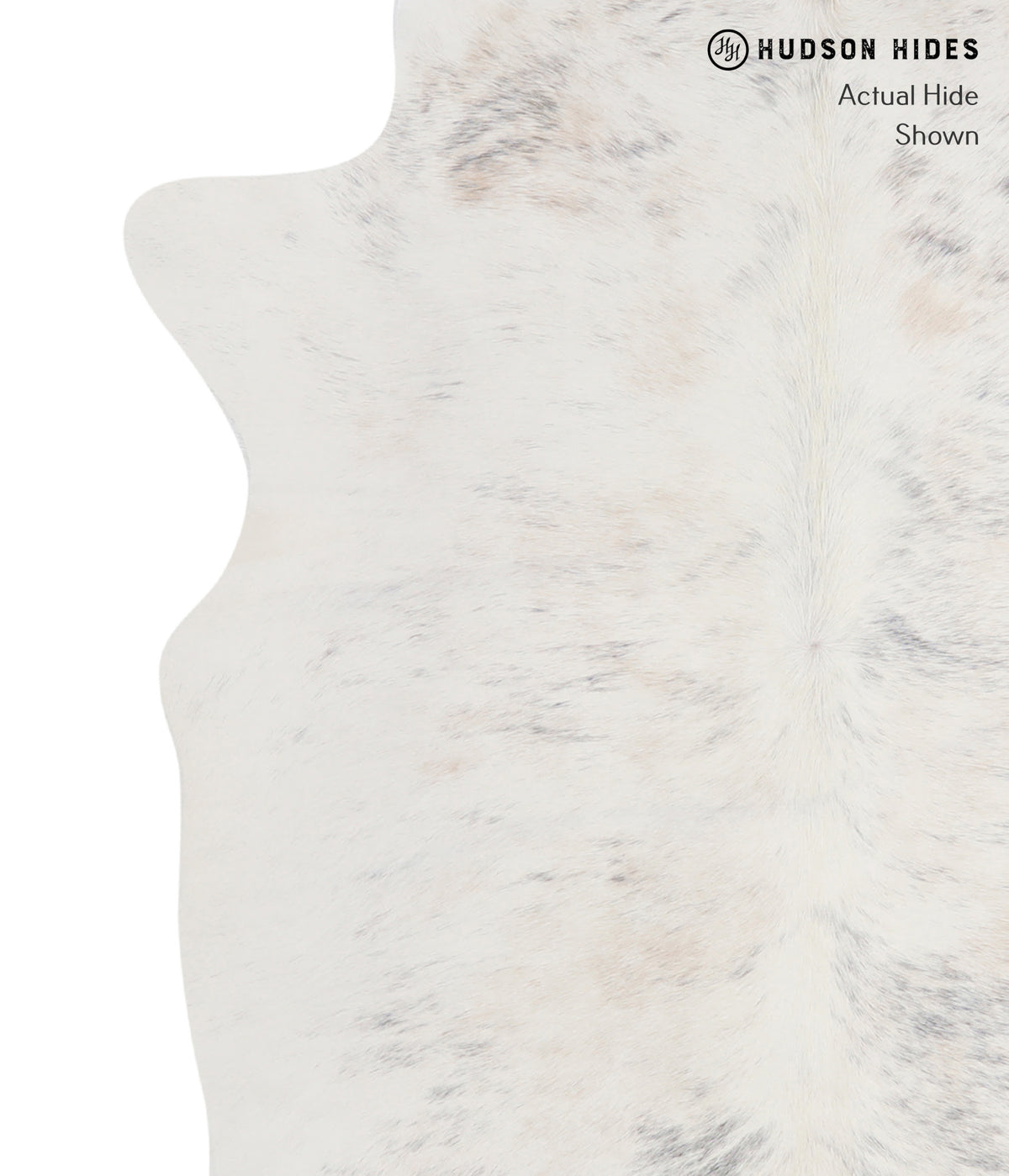 Grey Brindle Large Brazilian Cowhide Rug 6'0"H x 5'1"W #A4936 by Hudson Hides