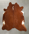 Brown and White Regular XX-Large Brazilian Cowhide Rug 7'2