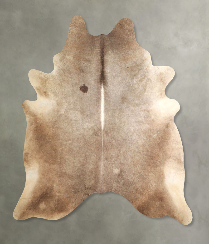 Taupe XX-Large Brazilian Cowhide Rug 7'6"H x 6'11"W #A49368 by Hudson Hides