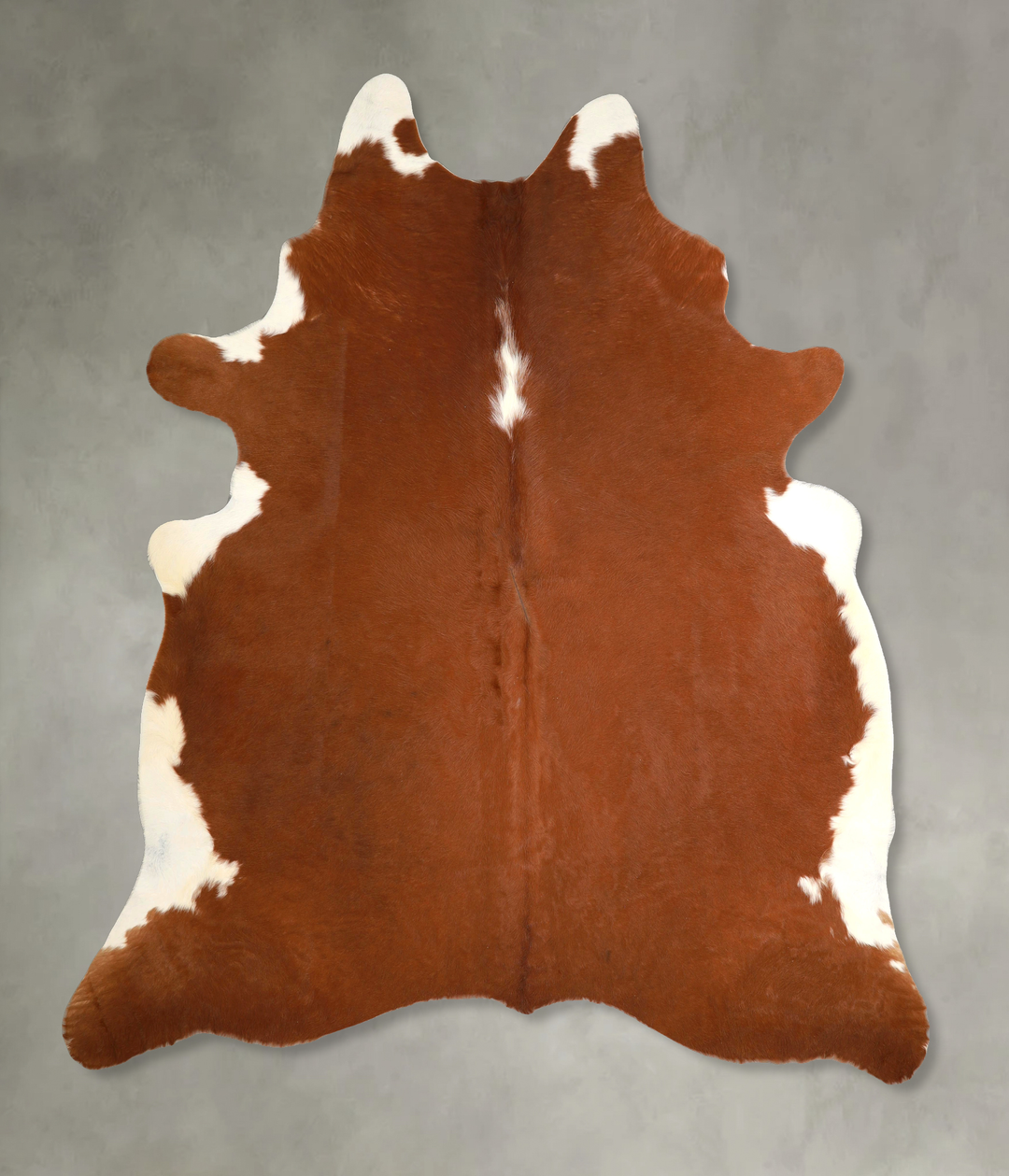 Brown and White XX-Large Brazilian Cowhide Rug 8'2"H x 7'5"W #A49371 b