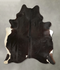 Chocolate and White XX-Large Brazilian Cowhide Rug 8'0