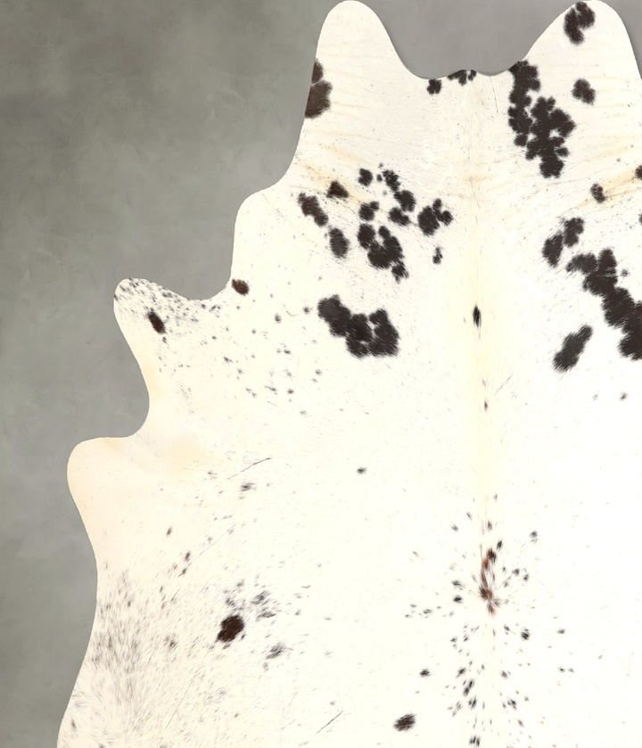 Salt and Pepper Black X-Large Brazilian Cowhide Rug 6'10"H x 6'7"W #A49379 by Hudson Hides