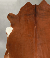 Solid Brown X-Large Brazilian Cowhide Rug 6'6"H x 6'11"W #A49384 by Hudson Hides