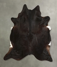 Solid Black XX-Large Brazilian Cowhide Rug 7'8"H x 7'0"W #A49386 by Hudson Hides
