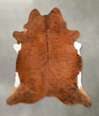 Medium Brindle XX-Large Brazilian Cowhide Rug 7'7"H x 7'0"W #A49392 by Hudson Hides