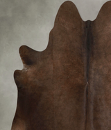 Chocolate X-Large Brazilian Cowhide Rug 6'7"H x 6'6"W #A49395 by Hudson Hides
