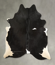 Black and White XX-Large Brazilian Cowhide Rug 8'2"H x 6'11"W #A49401 by Hudson Hides