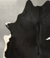 Black and White XX-Large Brazilian Cowhide Rug 8'2"H x 6'11"W #A49401 by Hudson Hides