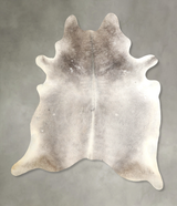 Medium Grey XX-Large Brazilian Cowhide Rug 8'0"H x 6'10"W #A49415 by Hudson Hides
