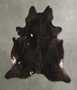 Black and White XX-Large Brazilian Cowhide Rug 7'11"H x 7'2"W #A49416 by Hudson Hides