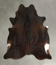 Chocolate X-Large Brazilian Cowhide Rug 6'9"H x 6'9"W #A49419 by Hudson Hides