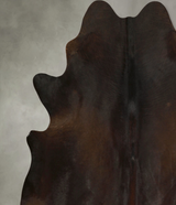 Chocolate X-Large Brazilian Cowhide Rug 6'9"H x 6'9"W #A49419 by Hudson Hides