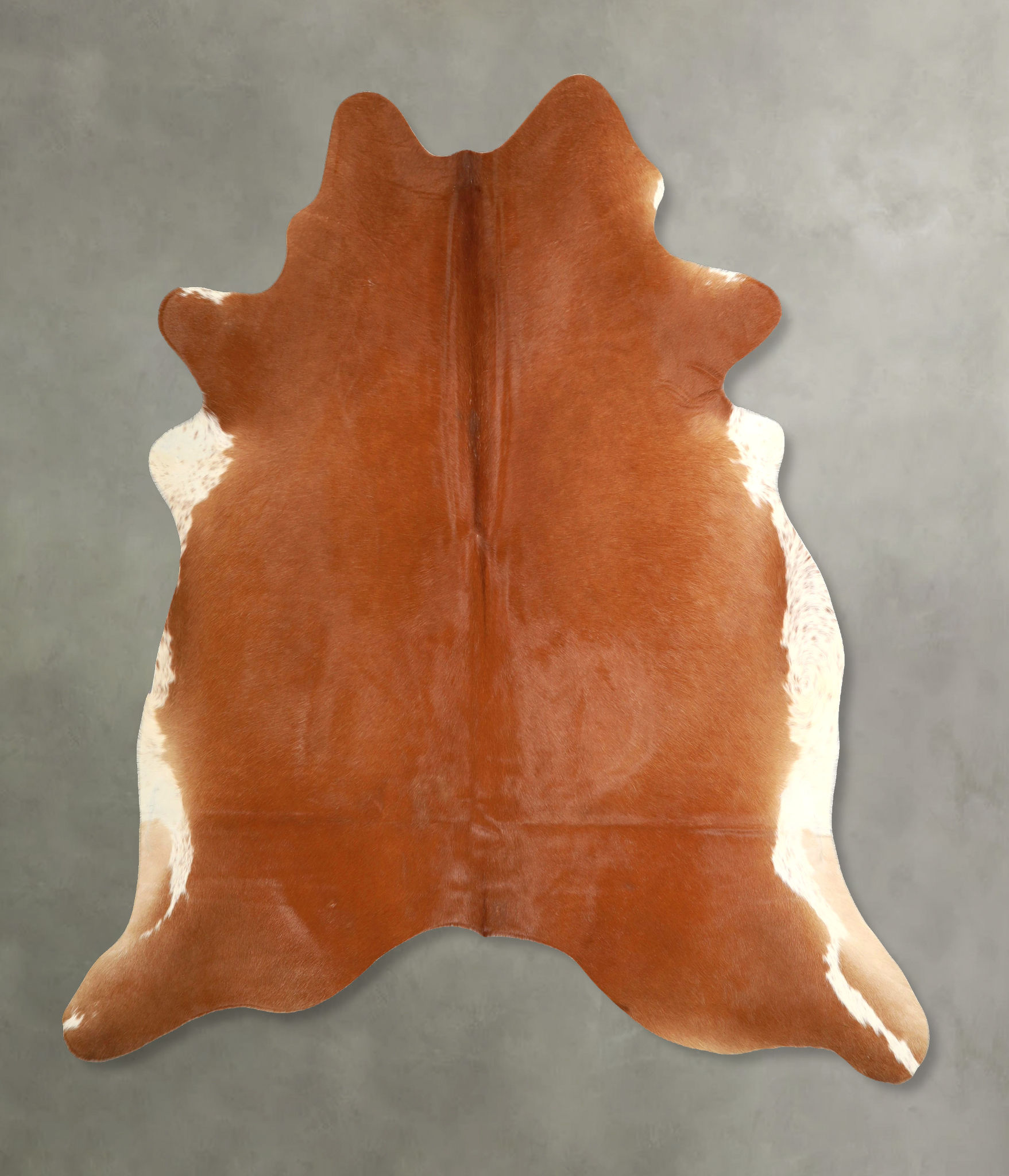 Solid Brown Cowhide Rug #A49429