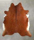 Solid Brown X-Large Brazilian Cowhide Rug 6'9"H x 6'6"W #A49430 by Hudson Hides