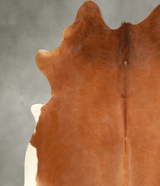 Solid Brown X-Large Brazilian Cowhide Rug 7'1"H x 6'8"W #A49435 by Hudson Hides