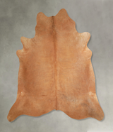 Solid Brown XX-Large Brazilian Cowhide Rug 7'8"H x 7'5"W #A49442 by Hudson Hides