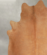 Solid Brown XX-Large Brazilian Cowhide Rug 7'8"H x 7'5"W #A49442 by Hudson Hides