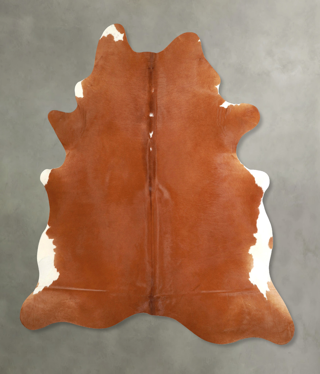 Solid Brown X-Large Brazilian Cowhide Rug 7'3"H x 6'3"W #A49446 by Hud