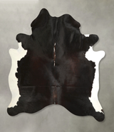 Black and White X-Large Brazilian Cowhide Rug 6'11"H x 6'5"W #A49454 by Hudson Hides