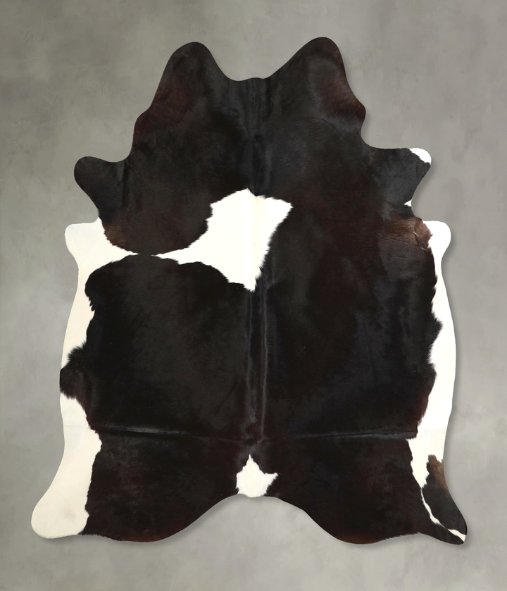 Black and White X-Large Brazilian Cowhide Rug 7'4"H x 6'4"W #A49455 by Hudson Hides