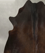 Chocolate X-Large Brazilian Cowhide Rug 7'1"H x 6'8"W #A49459 by Hudson Hides