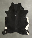 Black and White X-Large Brazilian Cowhide Rug 7'4"H x 6'7"W #A49461 by Hudson Hides