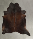 Chocolate XX-Large Brazilian Cowhide Rug 7'9"H x 6'10"W #A49464 by Hudson Hides