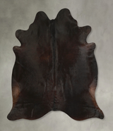 Solid Black X-Large Brazilian Cowhide Rug 7'3"H x 6'10"W #A49479 by Hudson Hides