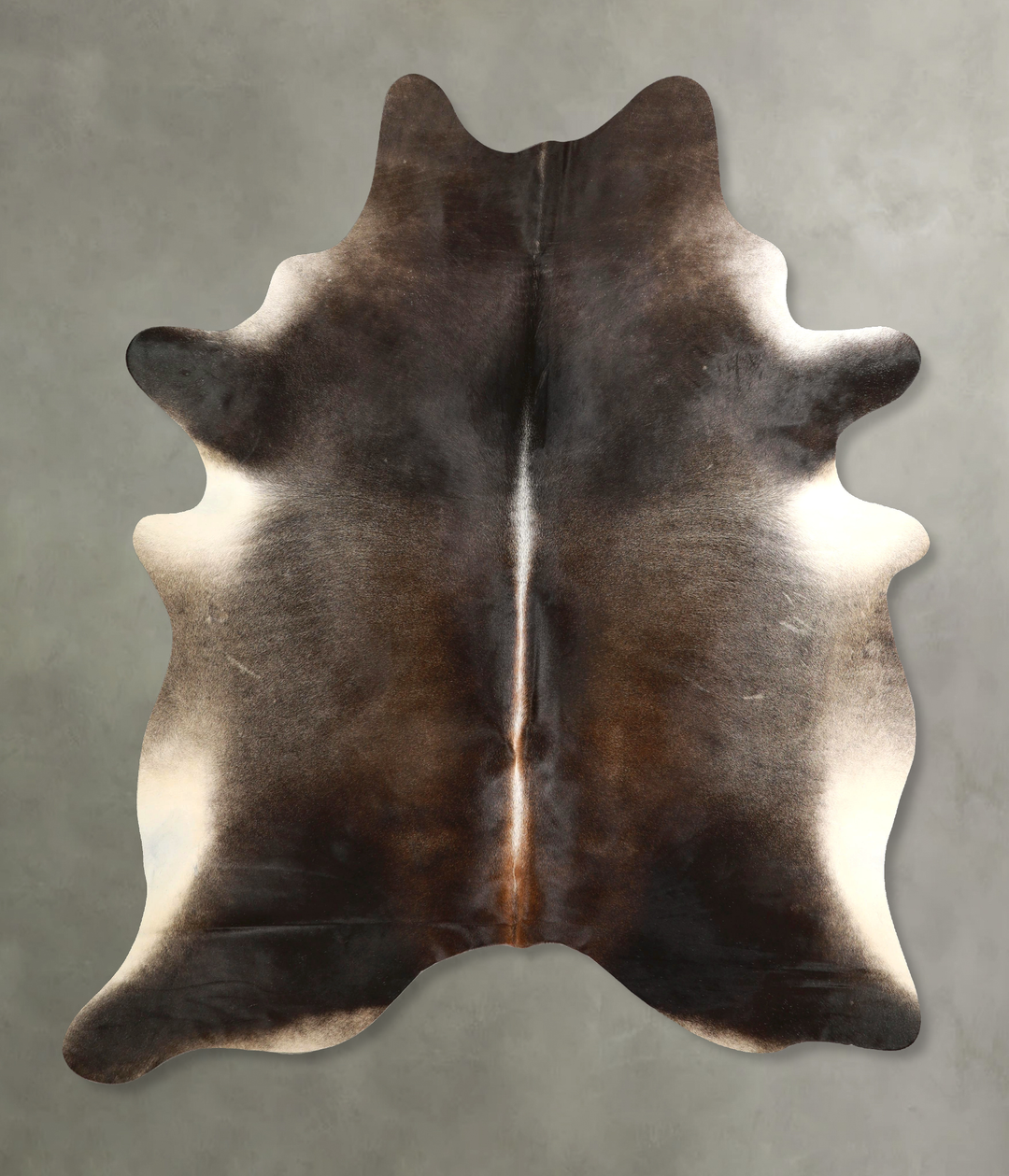 Dark Grey X-Large Brazilian Cowhide Rug 7'7"H x 6'0"W #A49481 by Hudso