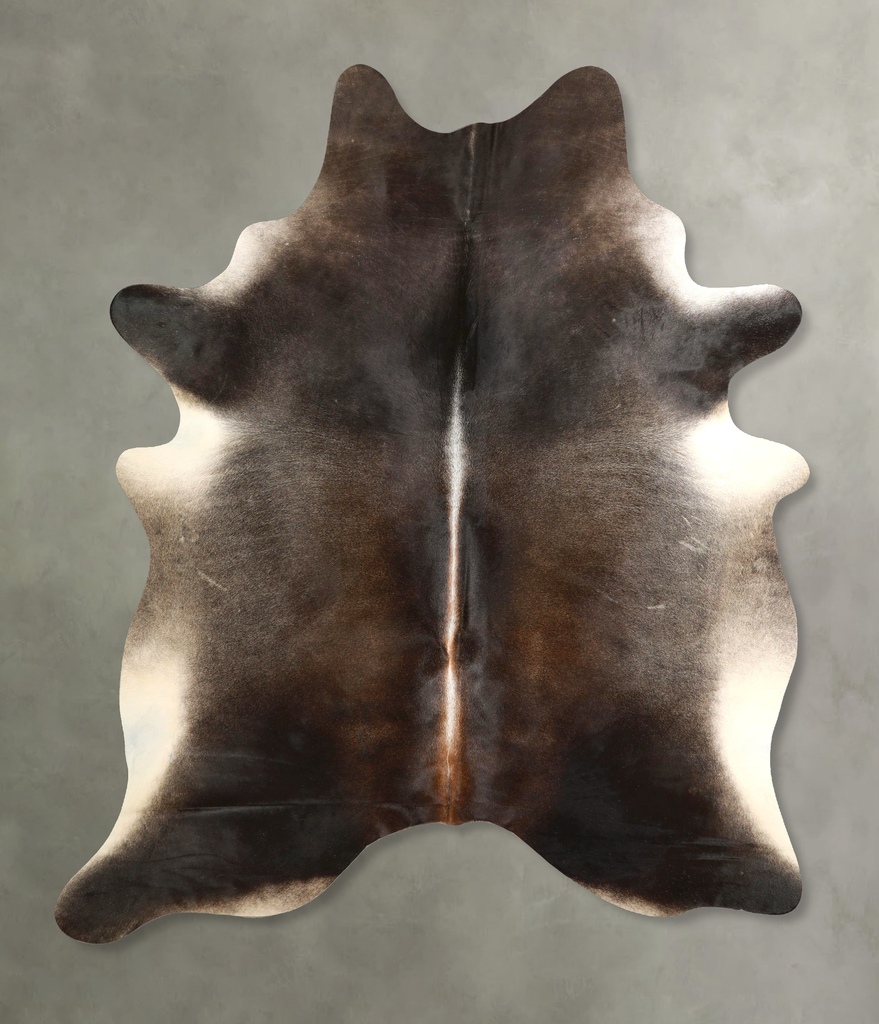 Dark Grey X-Large Brazilian Cowhide Rug 7'7"H x 6'0"W #A49481 by Hudson Hides