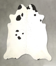 Black and White XX-Large Brazilian Cowhide Rug 7'6"H x 7'2"W #A49483 by Hudson Hides