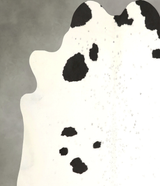 Black and White XX-Large Brazilian Cowhide Rug 7'6"H x 7'2"W #A49483 by Hudson Hides