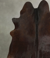Chocolate XX-Large Brazilian Cowhide Rug 7'6"H x 7'2"W #A49484 by Hudson Hides