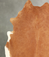 Solid Brown X-Large Brazilian Cowhide Rug 7'3"H x 6'7"W #A49490 by Hudson Hides