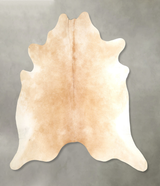 Beige XX-Large Brazilian Cowhide Rug 7'4"H x 7'11"W #A49492 by Hudson Hides