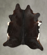 Solid Black XX-Large Brazilian Cowhide Rug 7'3"H x 6'11"W #A49493 by Hudson Hides