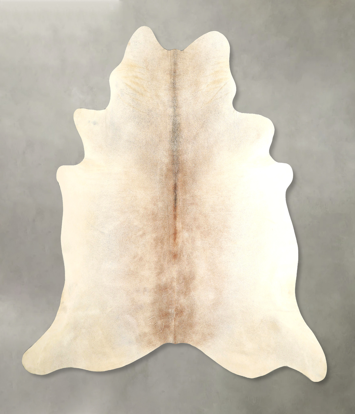 Grey with Beige Cowhide Rug #A49494