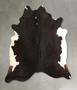 Black and White X-Large Brazilian Cowhide Rug 6'11"H x 6'6"W #A49496 by Hudson Hides
