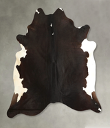 Black and White X-Large Brazilian Cowhide Rug 6'11"H x 6'6"W #A49496 by Hudson Hides