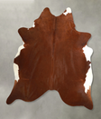 Brown and White Regular X-Large Brazilian Cowhide Rug 7'4"H x 6'3"W #A49507 by Hudson Hides