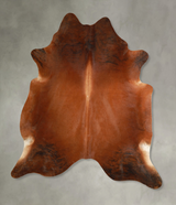 Medium Brindle XX-Large Brazilian Cowhide Rug 8'1"H x 6'10"W #A49509 by Hudson Hides