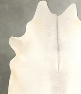 Ivory with Beige XX-Large Brazilian Cowhide Rug 8'0"H x 6'11"W #A49518 by Hudson Hides
