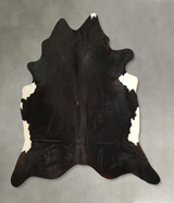Black and White XX-Large Brazilian Cowhide Rug 8'1"H x 7'7"W #A49522 by Hudson Hides