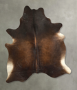 Chocolate X-Large Brazilian Cowhide Rug 7'6"H x 6'4"W #A49523 by Hudson Hides