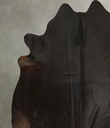 Solid Black X-Large Brazilian Cowhide Rug 6'9"H x 6'9"W #A49524 by Hudson Hides