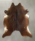 Chocolate XX-Large Brazilian Cowhide Rug 7'9"H x 7'2"W #A49526 by Hudson Hides